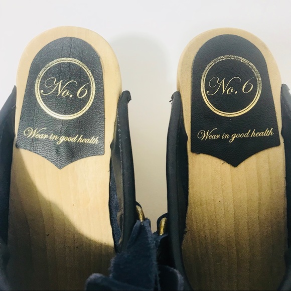 No. 6 Leather Strap Clogs - Picture 2 of 8